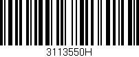 Código de barras (EAN, GTIN, SKU, ISBN): '3113550H'