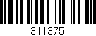 Código de barras (EAN, GTIN, SKU, ISBN): '311375'