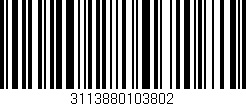 Código de barras (EAN, GTIN, SKU, ISBN): '3113880103802'