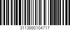 Código de barras (EAN, GTIN, SKU, ISBN): '3113880104717'