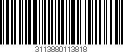 Código de barras (EAN, GTIN, SKU, ISBN): '3113880113818'