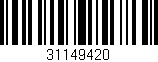 Código de barras (EAN, GTIN, SKU, ISBN): '31149420'