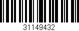 Código de barras (EAN, GTIN, SKU, ISBN): '31149432'
