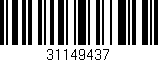 Código de barras (EAN, GTIN, SKU, ISBN): '31149437'