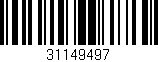 Código de barras (EAN, GTIN, SKU, ISBN): '31149497'