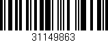 Código de barras (EAN, GTIN, SKU, ISBN): '31149863'