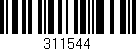 Código de barras (EAN, GTIN, SKU, ISBN): '311544'