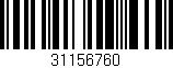 Código de barras (EAN, GTIN, SKU, ISBN): '31156760'