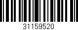 Código de barras (EAN, GTIN, SKU, ISBN): '31159520'