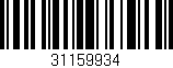 Código de barras (EAN, GTIN, SKU, ISBN): '31159934'