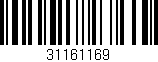 Código de barras (EAN, GTIN, SKU, ISBN): '31161169'