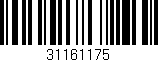 Código de barras (EAN, GTIN, SKU, ISBN): '31161175'
