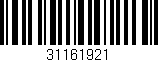 Código de barras (EAN, GTIN, SKU, ISBN): '31161921'