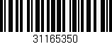 Código de barras (EAN, GTIN, SKU, ISBN): '31165350'