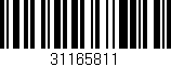 Código de barras (EAN, GTIN, SKU, ISBN): '31165811'