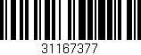 Código de barras (EAN, GTIN, SKU, ISBN): '31167377'