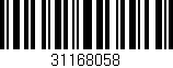 Código de barras (EAN, GTIN, SKU, ISBN): '31168058'