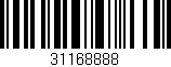 Código de barras (EAN, GTIN, SKU, ISBN): '31168888'