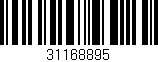 Código de barras (EAN, GTIN, SKU, ISBN): '31168895'