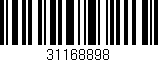 Código de barras (EAN, GTIN, SKU, ISBN): '31168898'