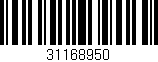 Código de barras (EAN, GTIN, SKU, ISBN): '31168950'