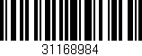 Código de barras (EAN, GTIN, SKU, ISBN): '31168984'