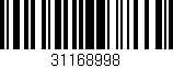 Código de barras (EAN, GTIN, SKU, ISBN): '31168998'