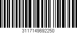 Código de barras (EAN, GTIN, SKU, ISBN): '3117149692250'