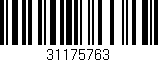 Código de barras (EAN, GTIN, SKU, ISBN): '31175763'