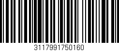 Código de barras (EAN, GTIN, SKU, ISBN): '3117991750160'