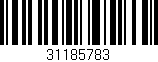 Código de barras (EAN, GTIN, SKU, ISBN): '31185783'