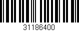 Código de barras (EAN, GTIN, SKU, ISBN): '31186400'