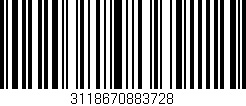 Código de barras (EAN, GTIN, SKU, ISBN): '3118670883728'