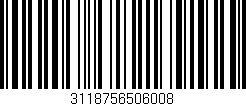 Código de barras (EAN, GTIN, SKU, ISBN): '3118756506008'