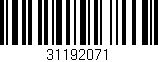 Código de barras (EAN, GTIN, SKU, ISBN): '31192071'