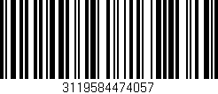 Código de barras (EAN, GTIN, SKU, ISBN): '3119584474057'