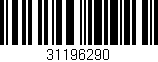 Código de barras (EAN, GTIN, SKU, ISBN): '31196290'