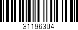 Código de barras (EAN, GTIN, SKU, ISBN): '31196304'