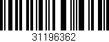 Código de barras (EAN, GTIN, SKU, ISBN): '31196362'