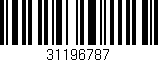 Código de barras (EAN, GTIN, SKU, ISBN): '31196787'