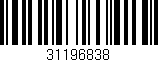 Código de barras (EAN, GTIN, SKU, ISBN): '31196838'