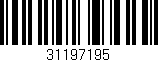Código de barras (EAN, GTIN, SKU, ISBN): '31197195'