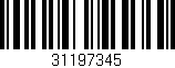 Código de barras (EAN, GTIN, SKU, ISBN): '31197345'