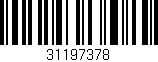 Código de barras (EAN, GTIN, SKU, ISBN): '31197378'