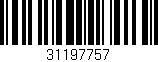 Código de barras (EAN, GTIN, SKU, ISBN): '31197757'