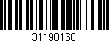Código de barras (EAN, GTIN, SKU, ISBN): '31198160'