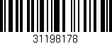 Código de barras (EAN, GTIN, SKU, ISBN): '31198178'