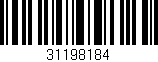 Código de barras (EAN, GTIN, SKU, ISBN): '31198184'