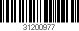 Código de barras (EAN, GTIN, SKU, ISBN): '31200977'