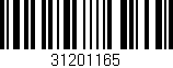 Código de barras (EAN, GTIN, SKU, ISBN): '31201165'